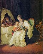 Johann Heinrich Wilhelm Tischbein Familienszene France oil painting artist